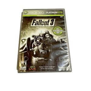 Fallout 3 Xbox 360 Platinum Hits 2008 Complete Video Game